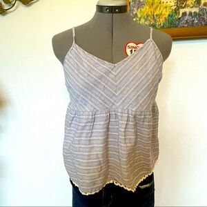 Paper crane spaghetti strap top Large